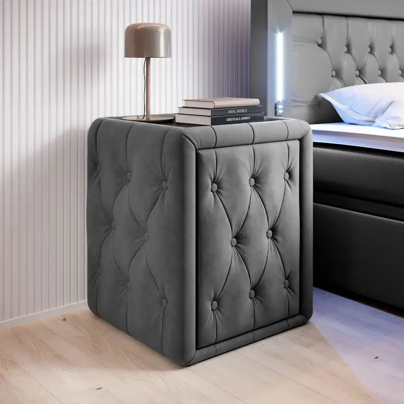 Sängbord Cloud47 Nattduksbord Franco 58cm med Förvaringslåda