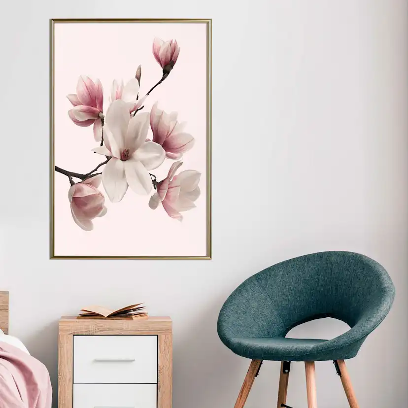 Poster Artgeist Affisch Delicate Magnolias