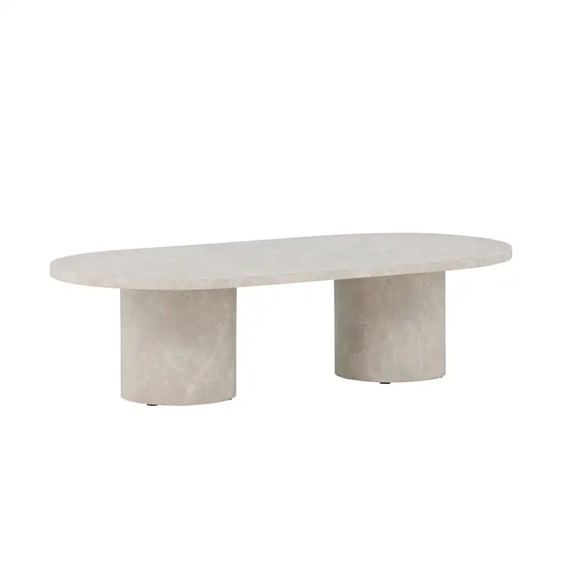 Soffbord Venture Home Narvik 32,5cm Beige Vardagsrumsbord med Marmorlook