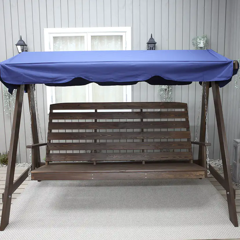 Garden swing canopy, 167x275, 2 channels Blå