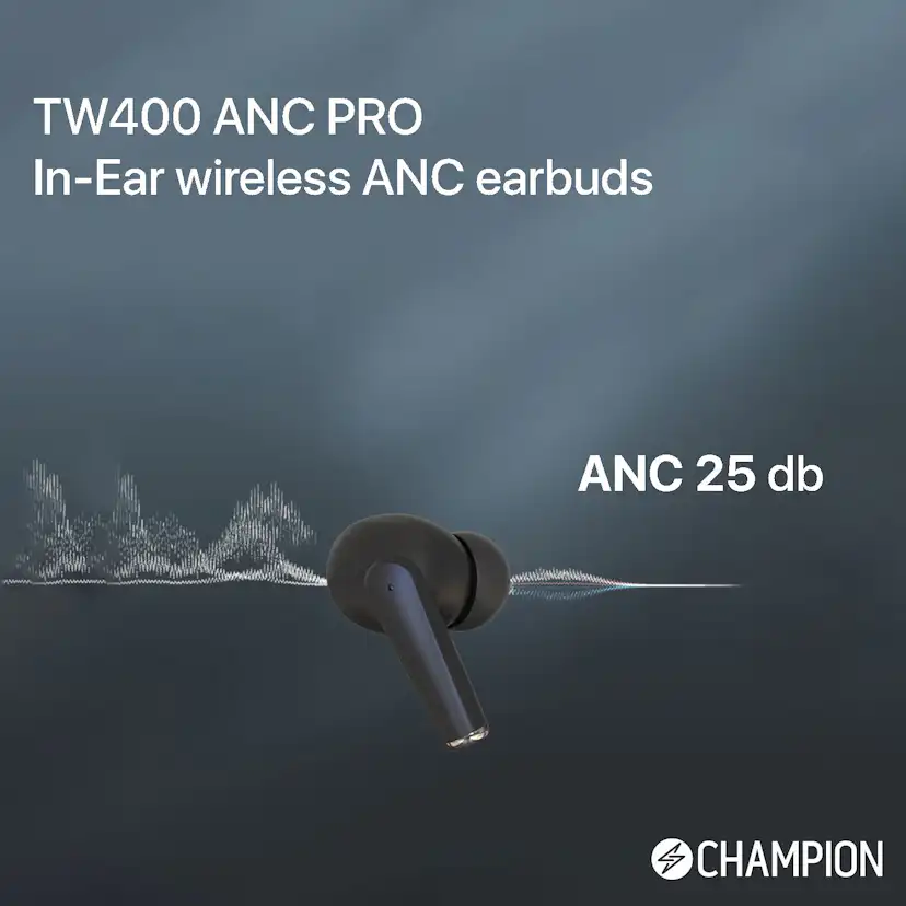 Hörlurar Champion Wireless Buds PRO ANC TW400