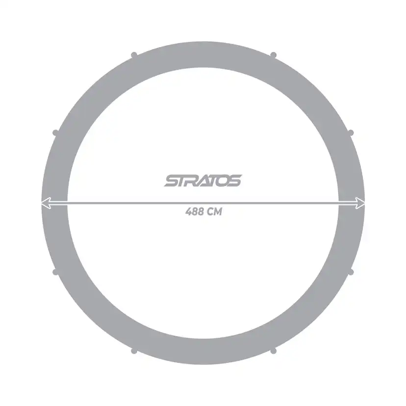 STRATOS TRAMPOLIINI 488CM / 16FT L: 488 cm