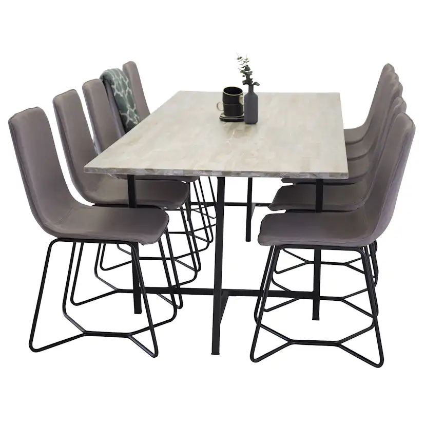 Matgrupp Venture Home Jenni med 10 Xtra Stolar