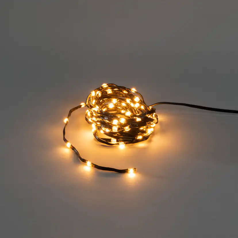 Ljusslinga Gnojsö Konstsmide ShineLine 100st LED-lampor Amber 5m Utomhus