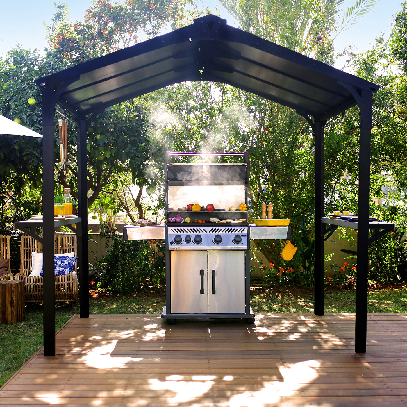 Paviljong Canopia By Palram Austin 2400 Svart