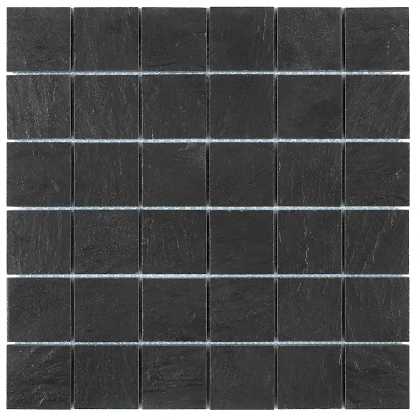 Klinkermosaik Arredo Ardesia Svart 4,8x4,8 cm