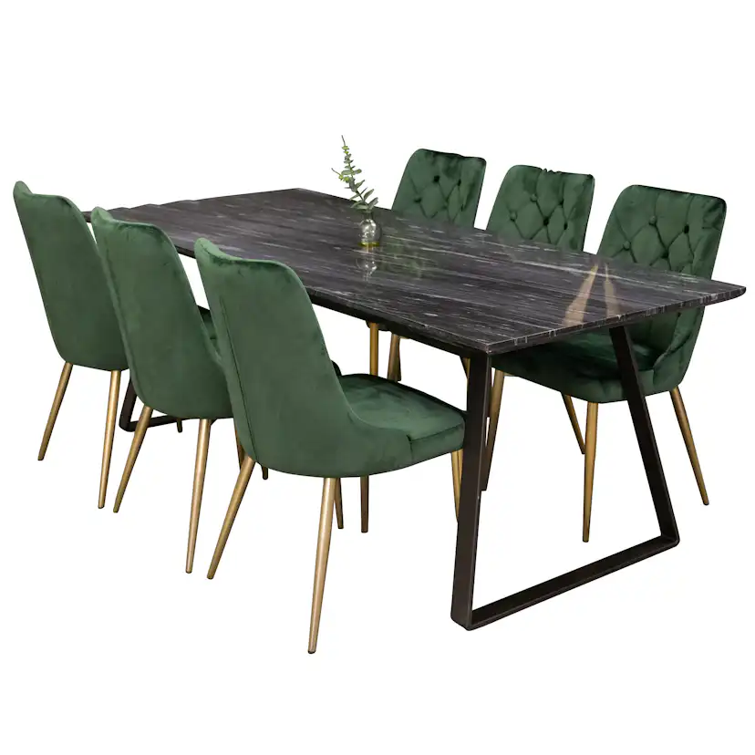 Matgrupp Venture Home Estelle med 6 Vera Stolar