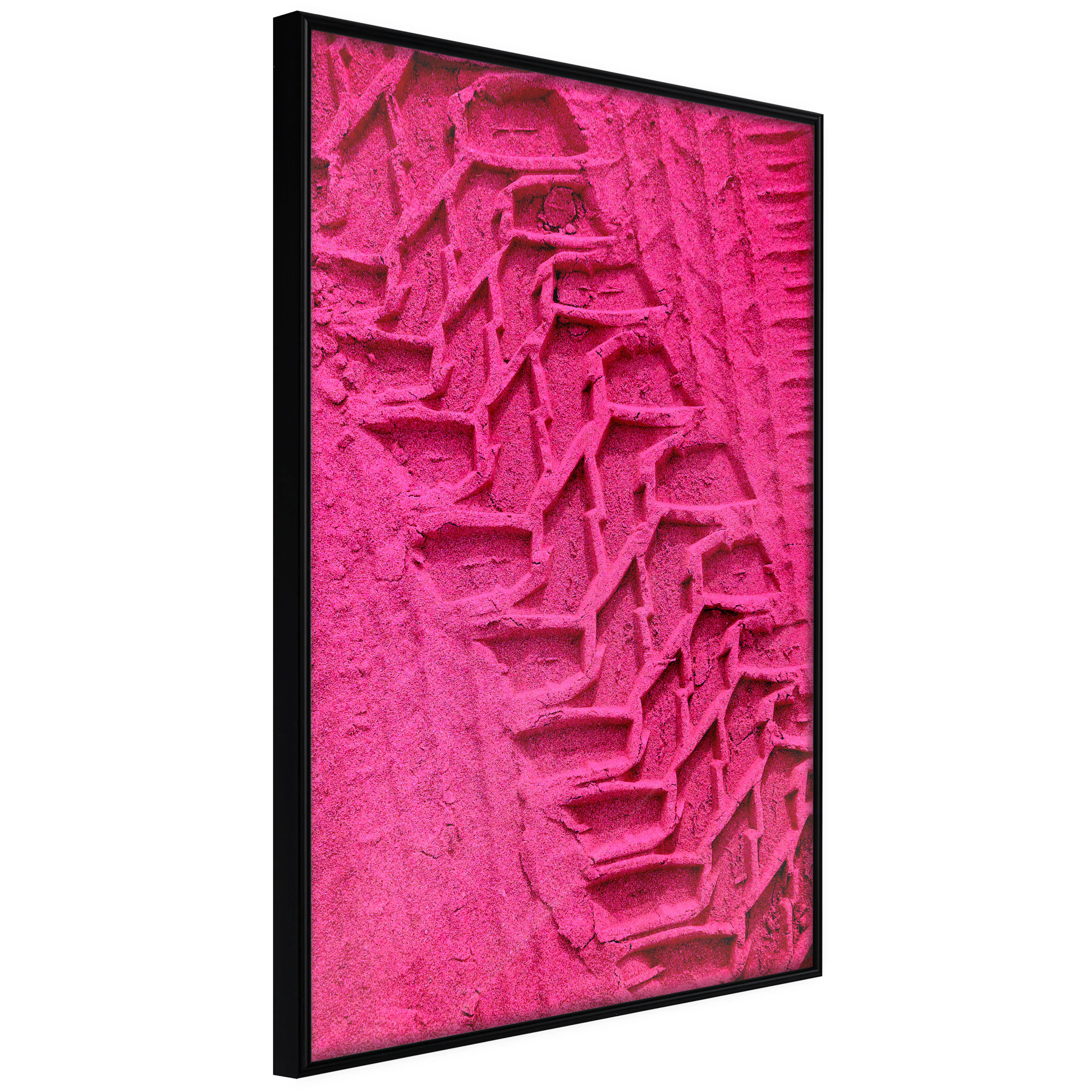 Affisch - Tire Trace [Poster] 40x60 Svart ram, 40x60 cm