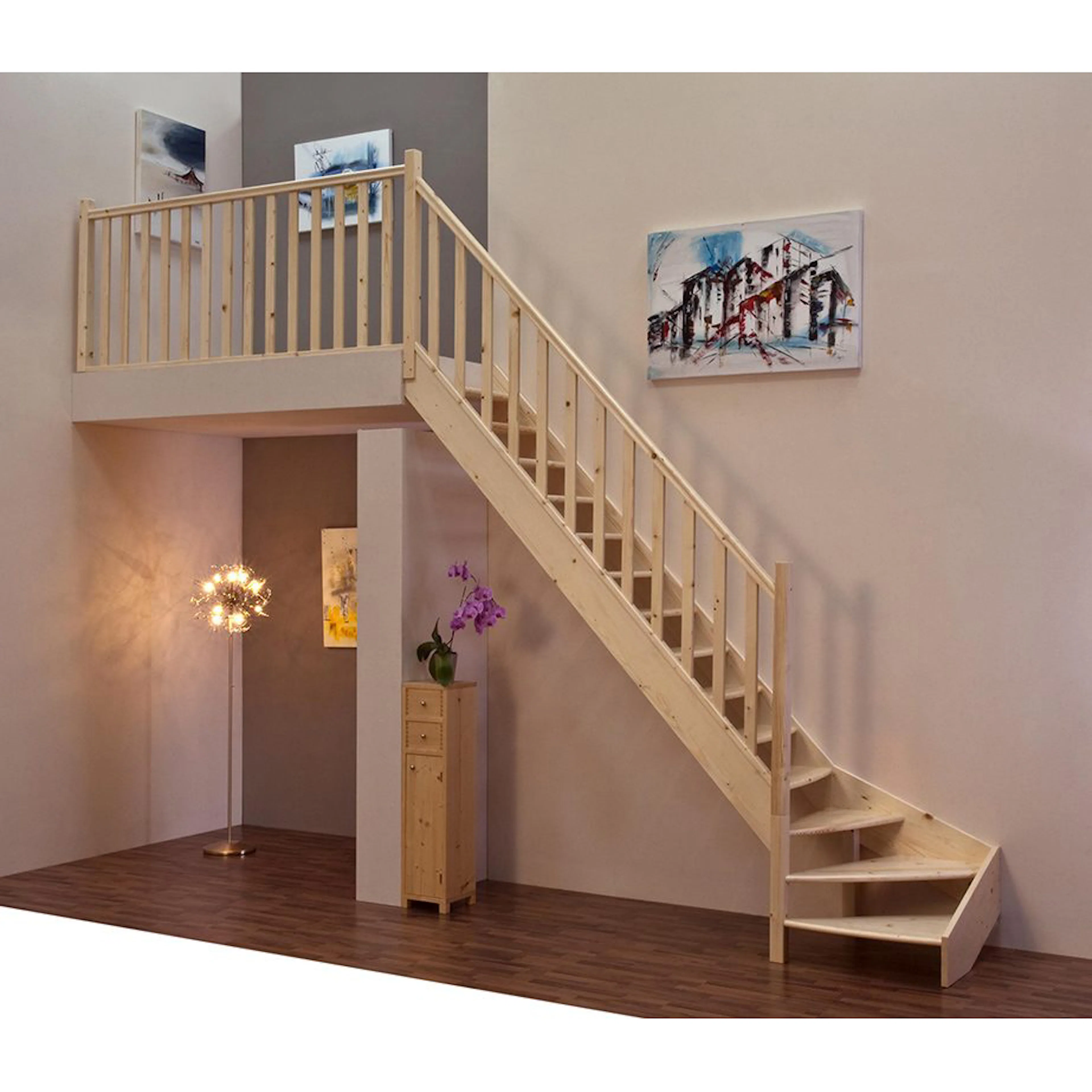 Lofttrappa Byggera Prima L-form
