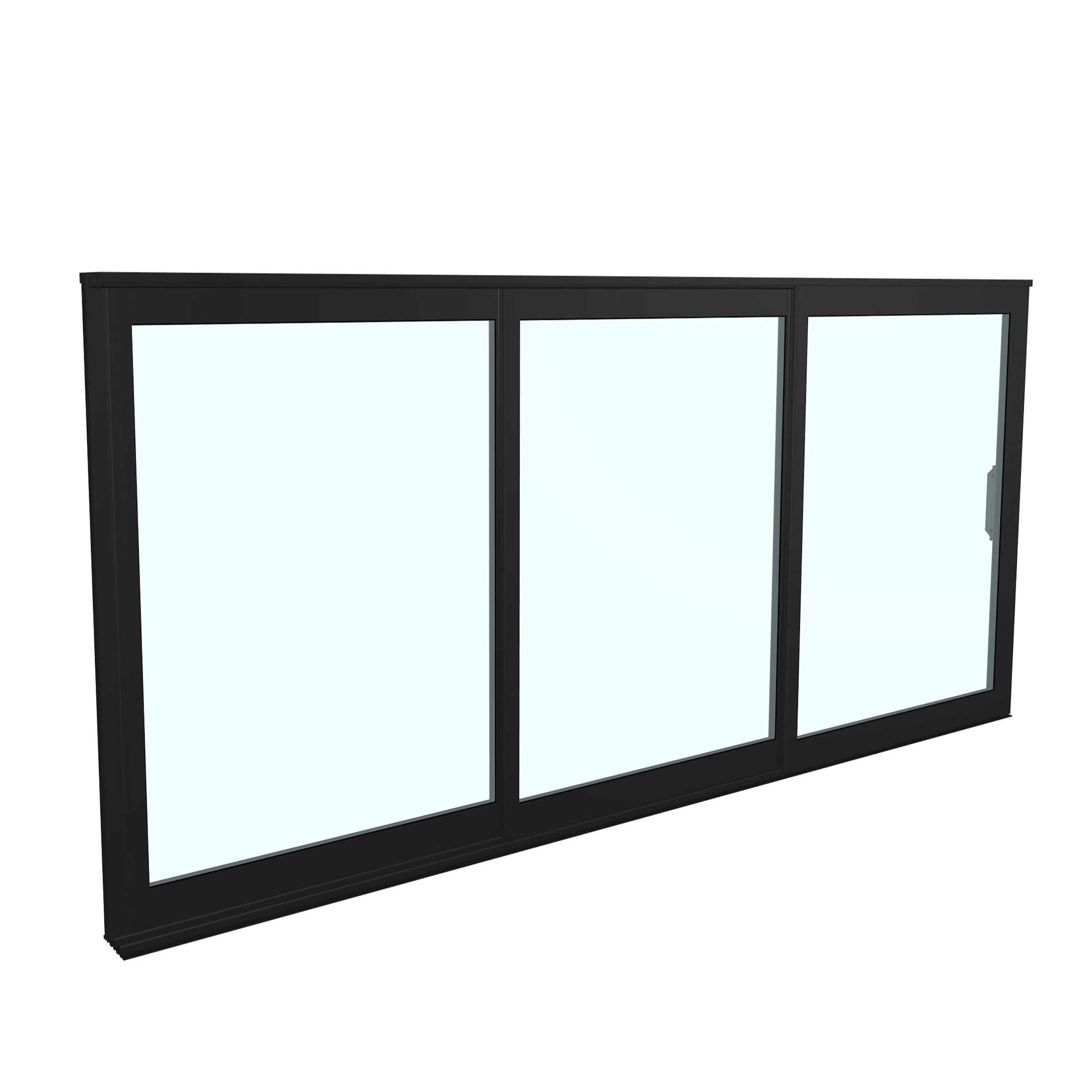 Landskap Skjutfönsterparti Robust B3100mm x H1200 - Svart Vå B3100 x H1200 mm - Svart