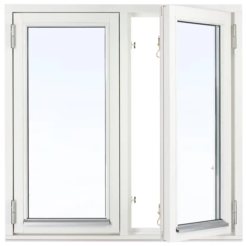 Sidohängt Fönster Svenska Fönster 2-Luft Trä 2-Glas Rund Profil