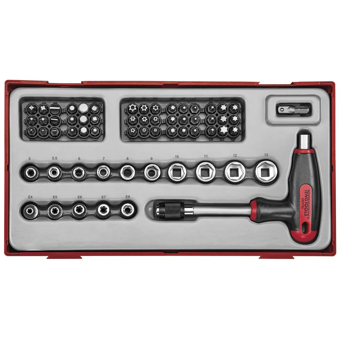 Bitsskruvmejselsats 62 delar Teng Tools TTTHQ62
