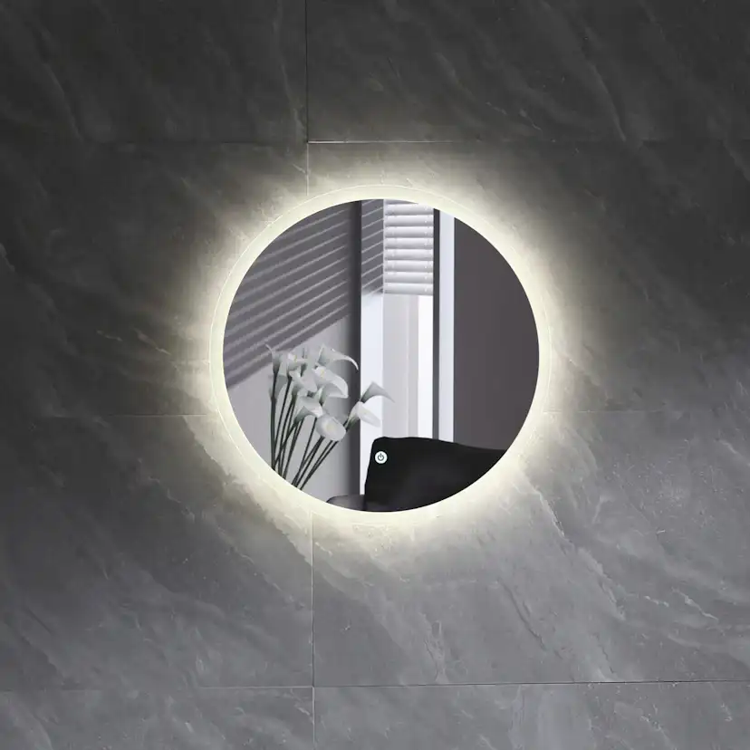 Tvättställsskåp Bathlife Charm med Tvättställ och Spegel Skina