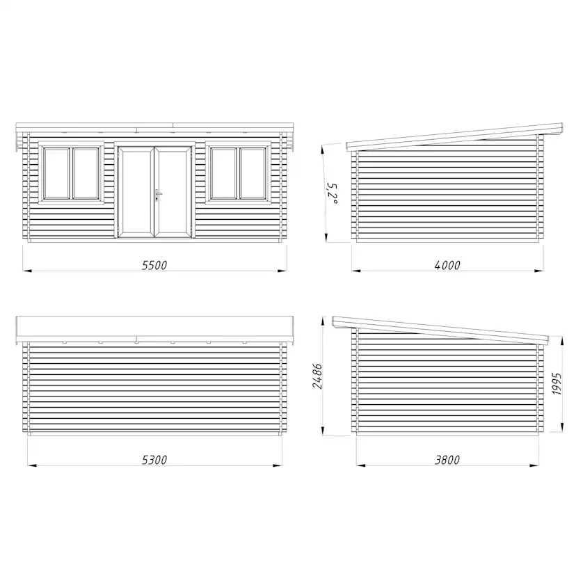 Stuga Palmako Lisandra 20,1 m² (inv. 19,4 m² )
