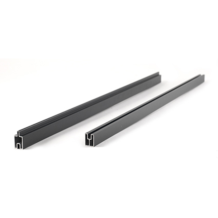 Skensats Kirkedal Topp och Bottenskena K150 Light Black