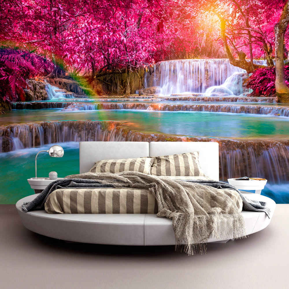 Fototapet Arkiio Självhäftande Pink Cascades