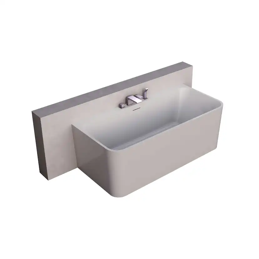 Badkar NOURK Sparkle mot Vägg 1700 mm
