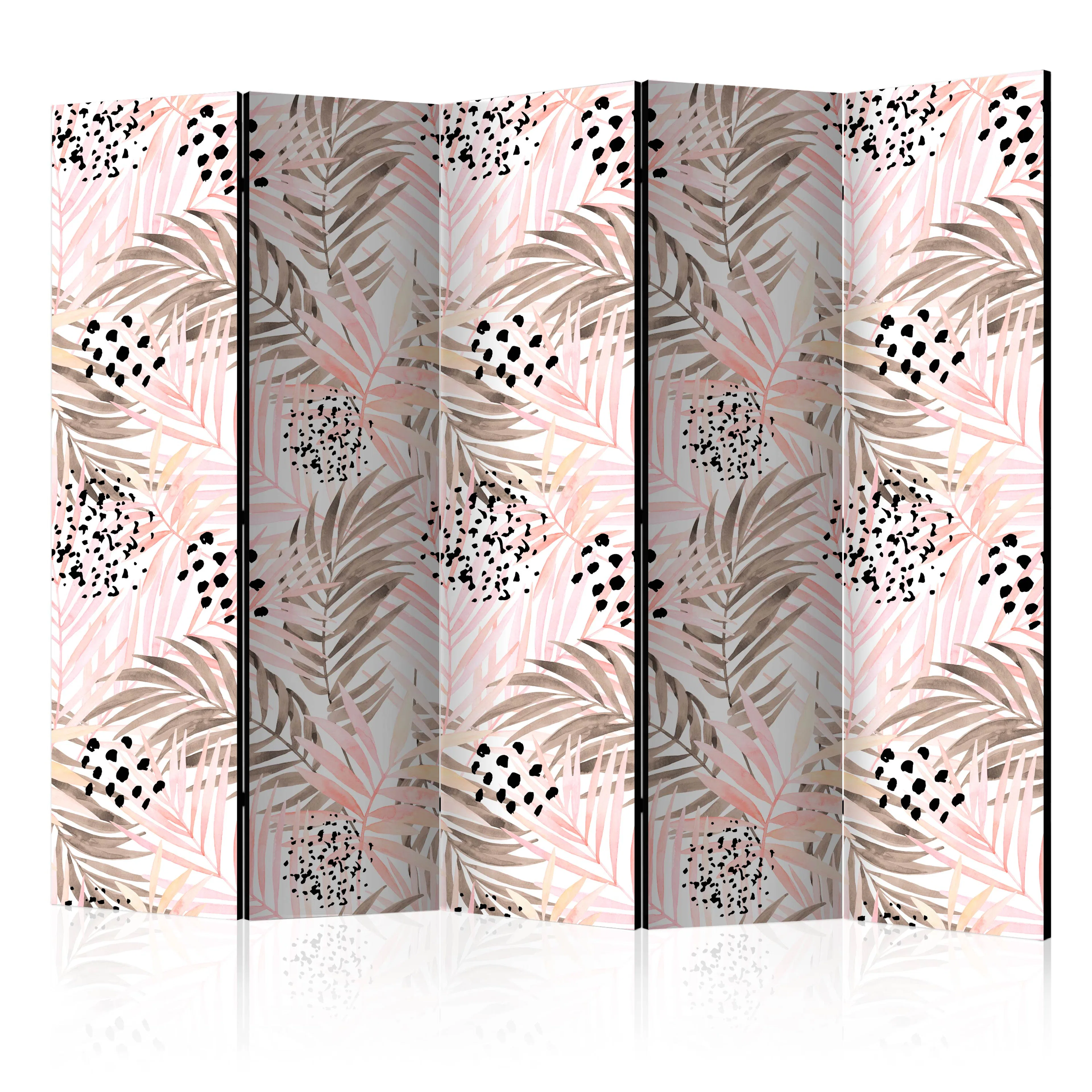 Rumsavdelare Arkiio Pink Palm Leaves II 225x172 cm