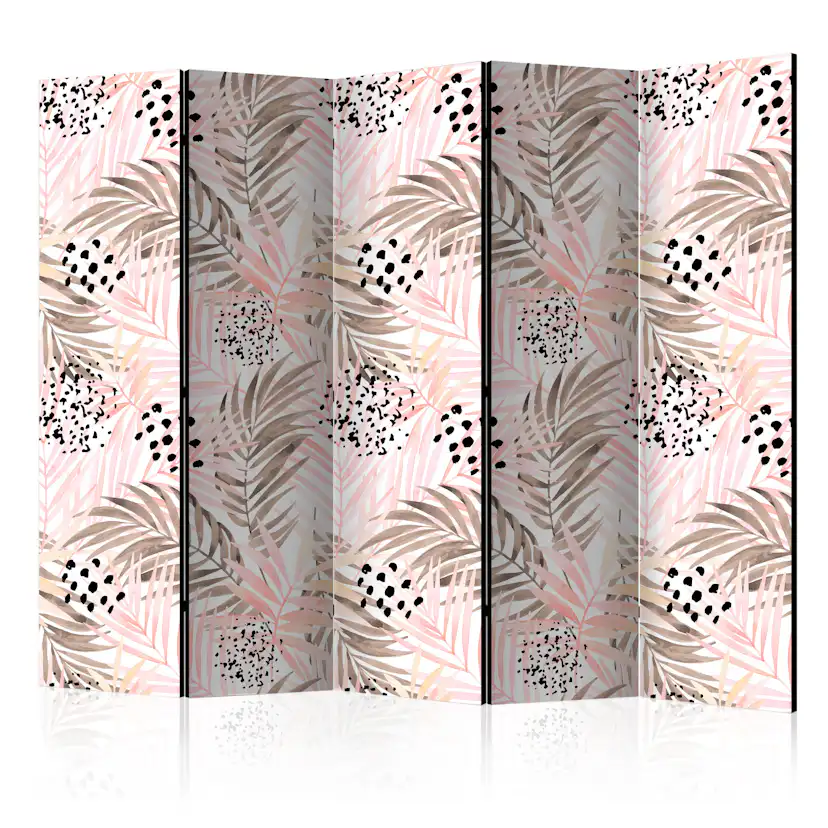 Rumsavdelare Arkiio Pink Palm Leaves II 225x172 cm