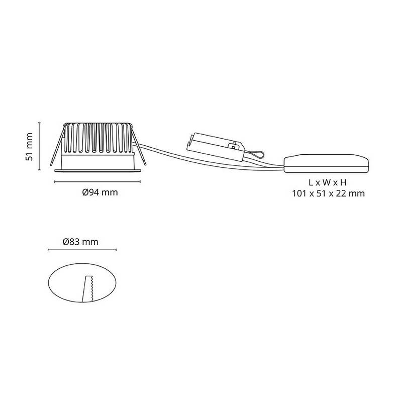 Downlight SG ARMATUREN Junistar Soft 9W