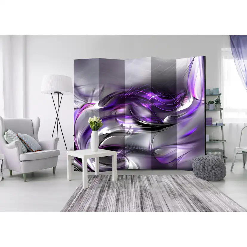 Rumsavdelare Arkiio Purple Swirls II 225x172 cm