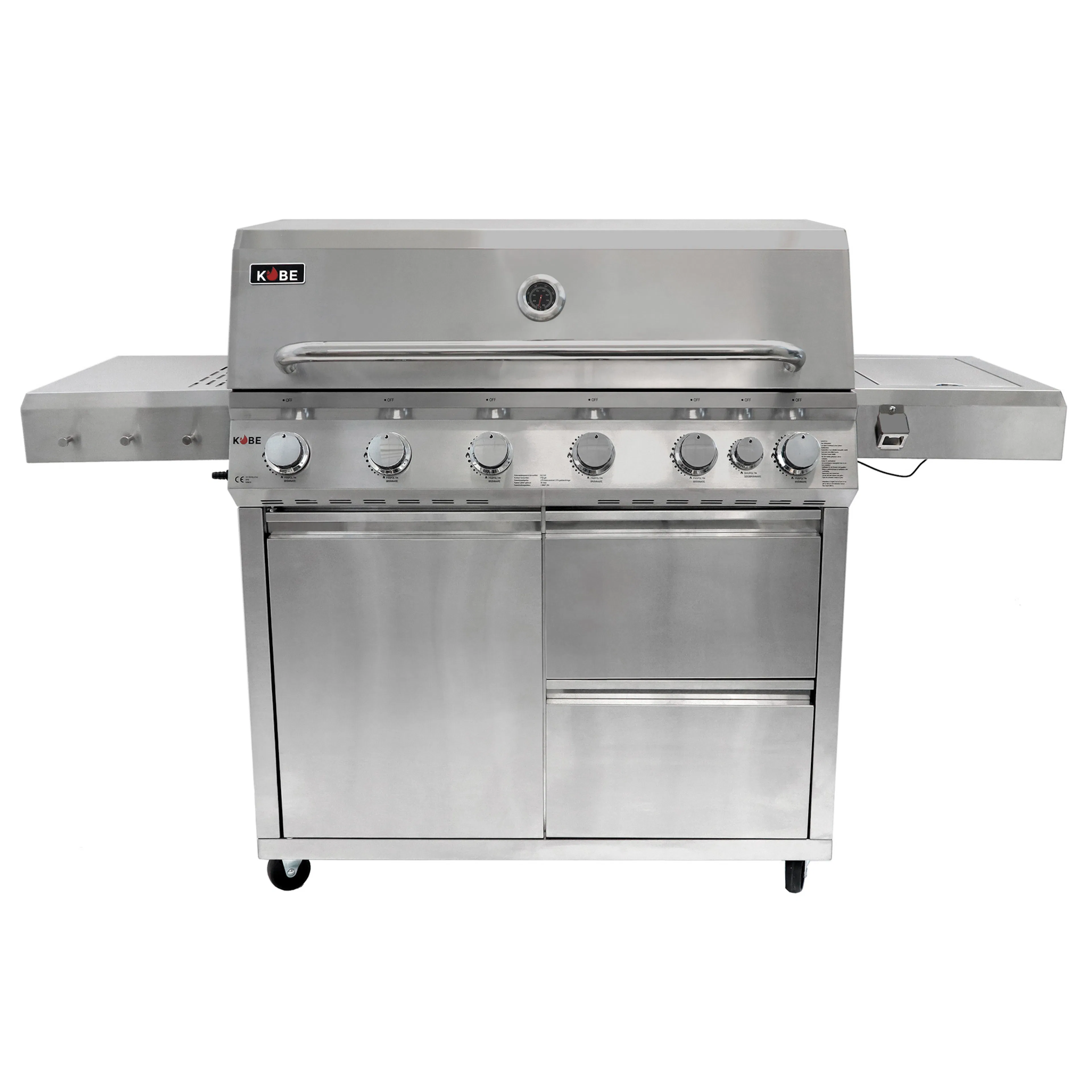 Gasolgrill Kobe Premium 6+1 RST PRE Grå