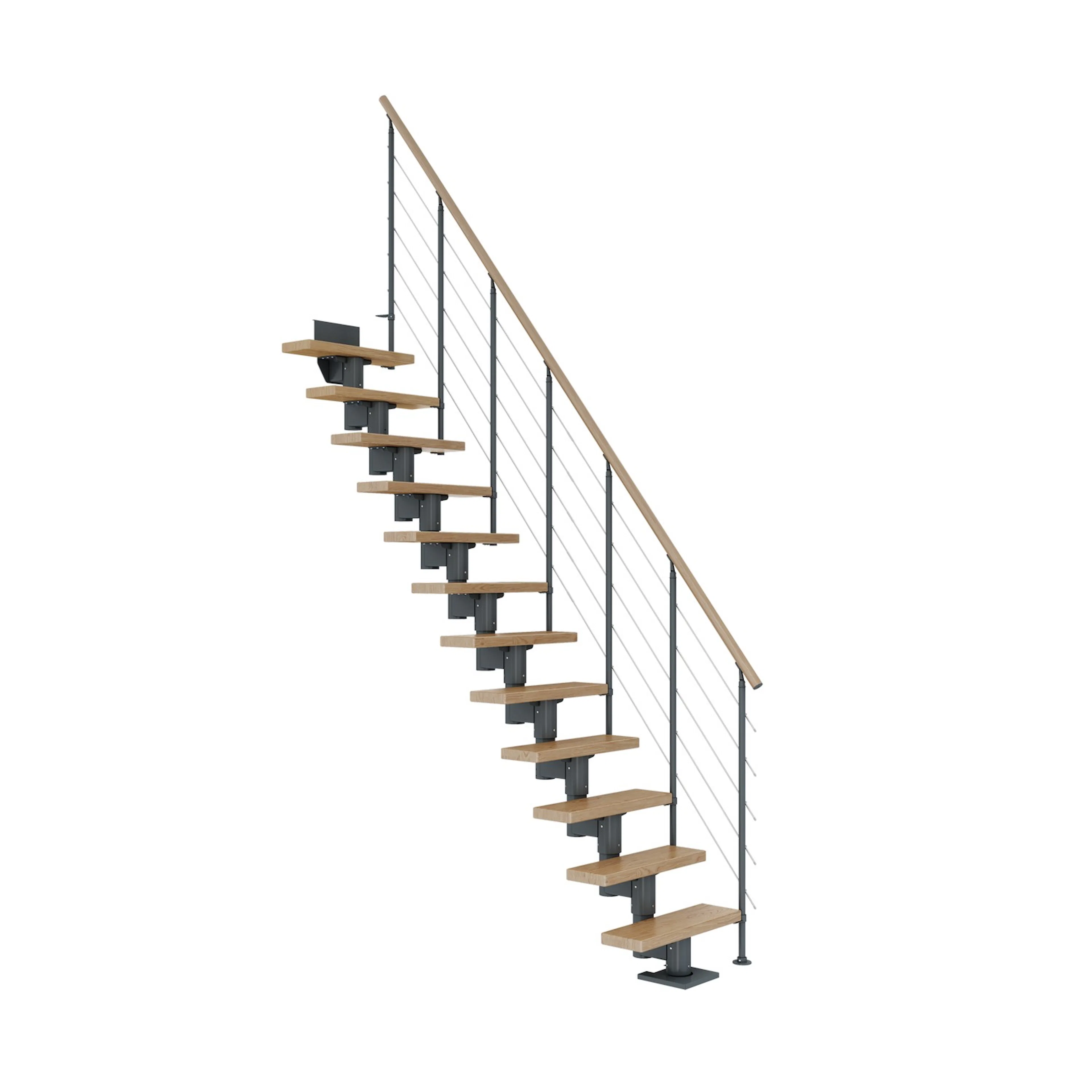 DUBLIN ek rak antracit STYLE6 räcke 11T 71cm Antracit, LxB: 1750x710 mm