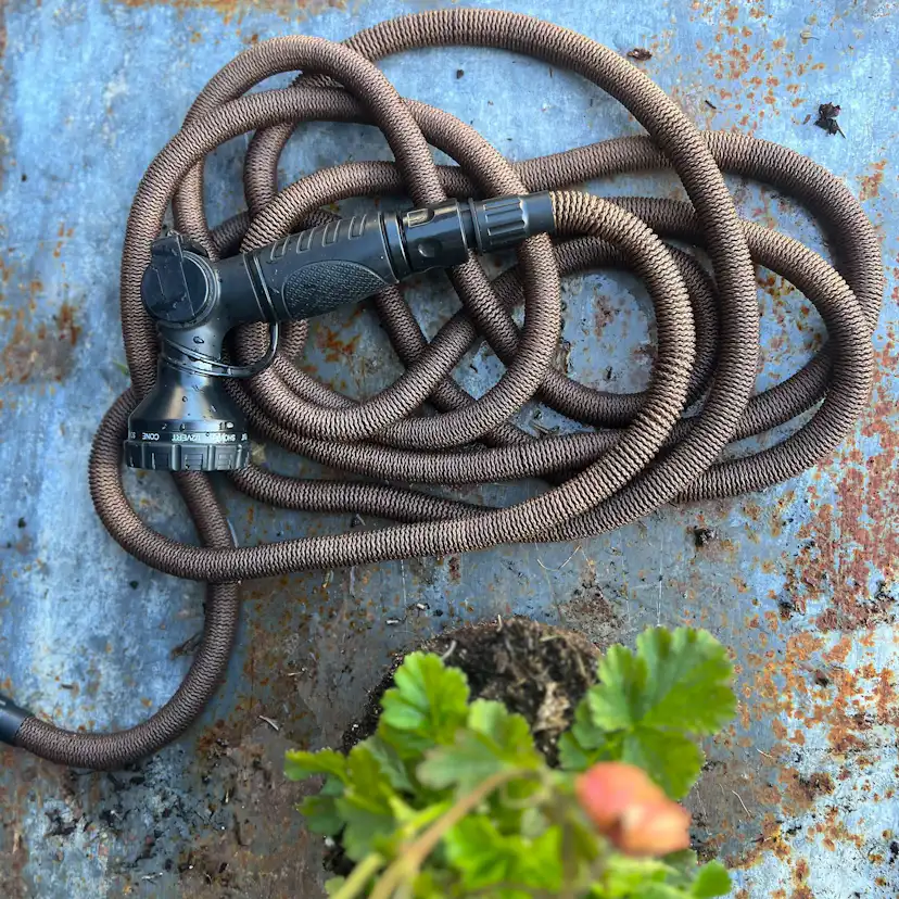 Trädgårdsslang By Benson Deluxe Set Mörk Sand 25 m