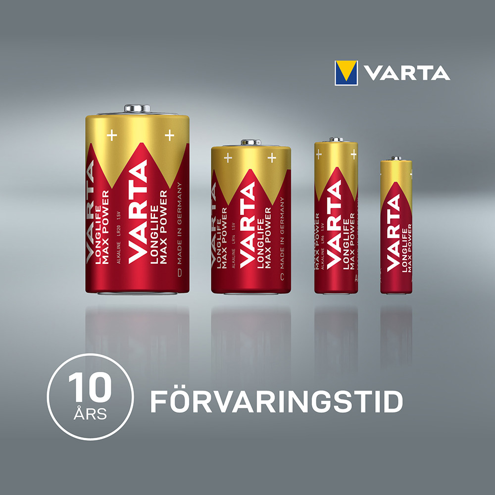 Batteri VARTA Alkaliska Max Power LR14/C 2-Pack