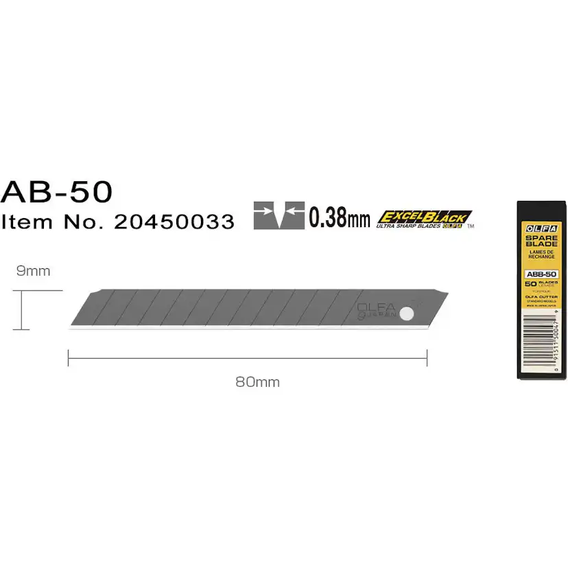 Brytblad Olfa AB-50 9 mm