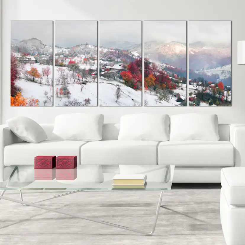 Tavla Arkiio First Snow Narrow 5 delar