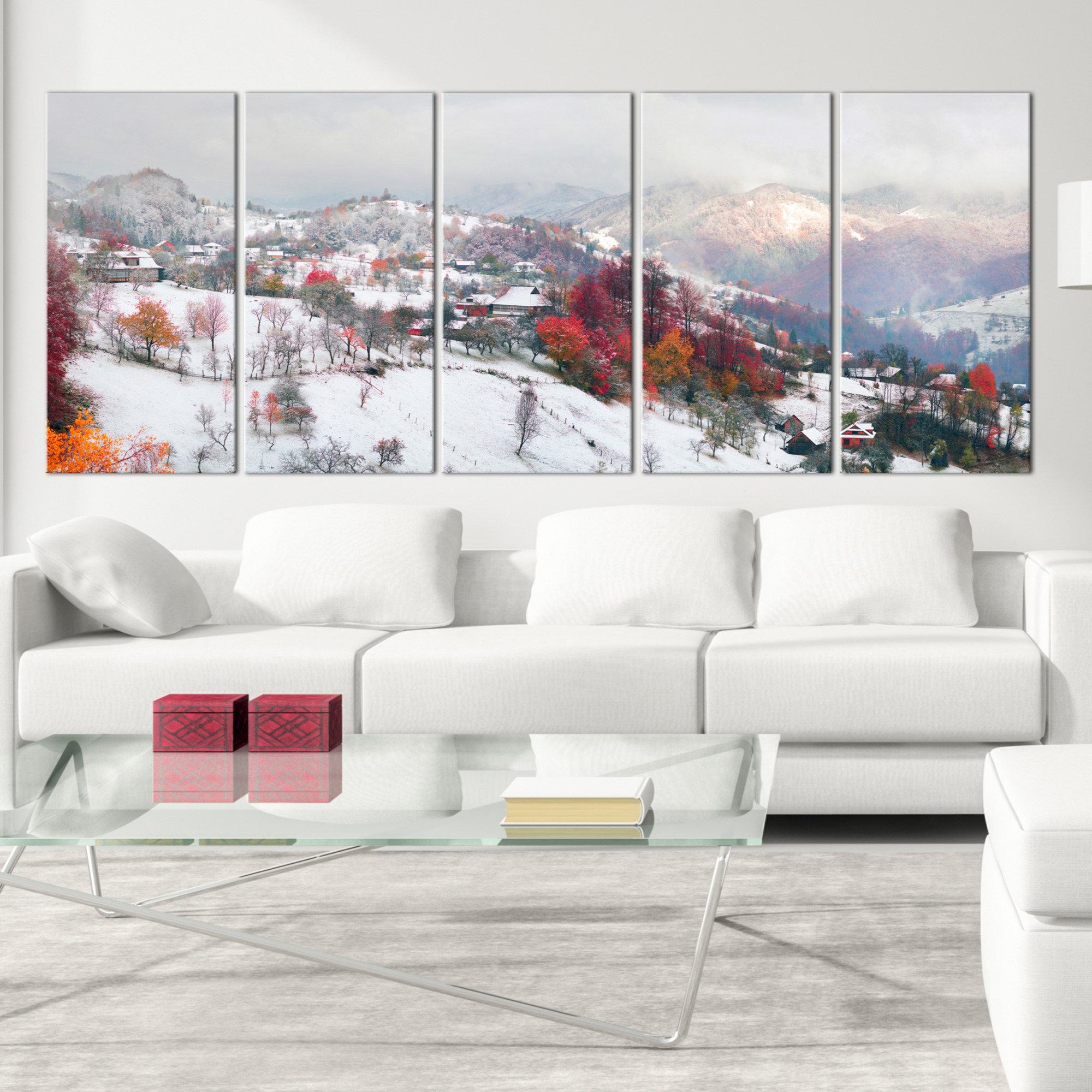Tavla Arkiio First Snow Narrow 5 delar
