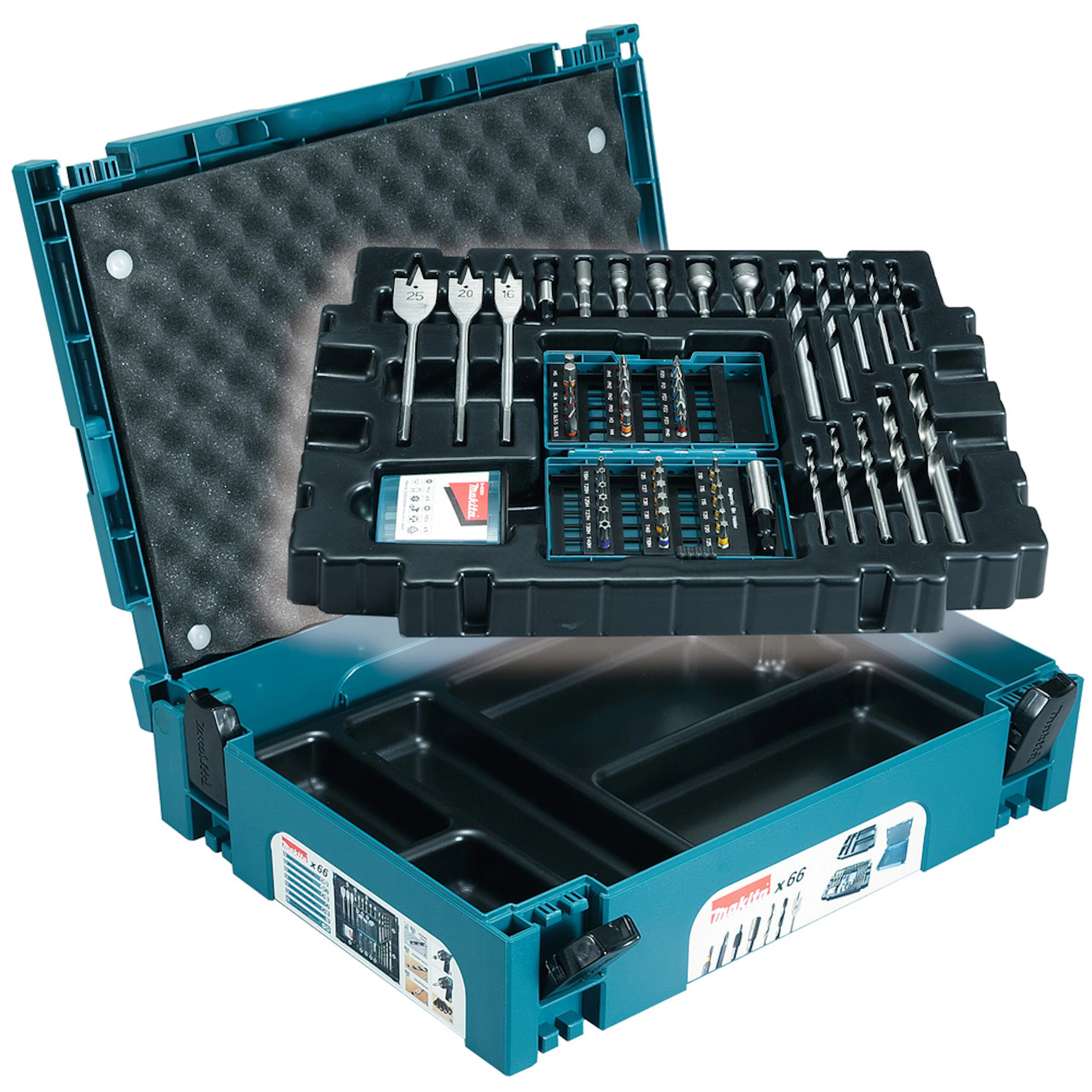 Borr- och bitssatss Makita B-43044 66 delar
