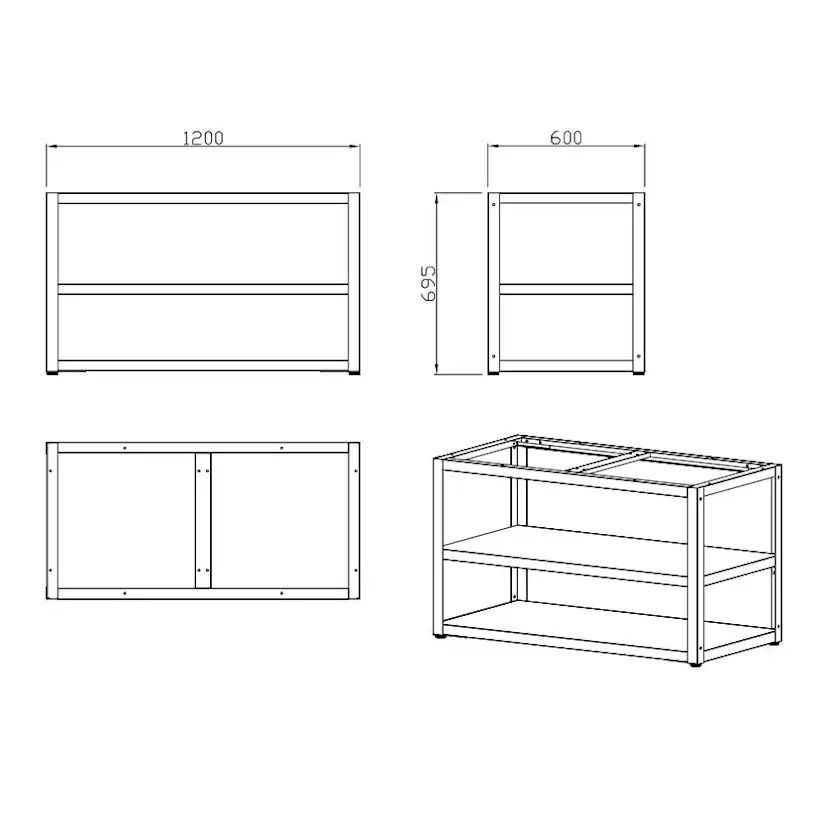 Kolgrill Myoutdoorkitchen Nordic Line med Sidobrännare