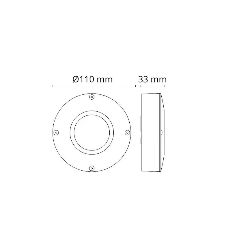 DOWNLIGHT CALLISTO 3W 190LM 2700K IP65 LED SVART 923012 Svart