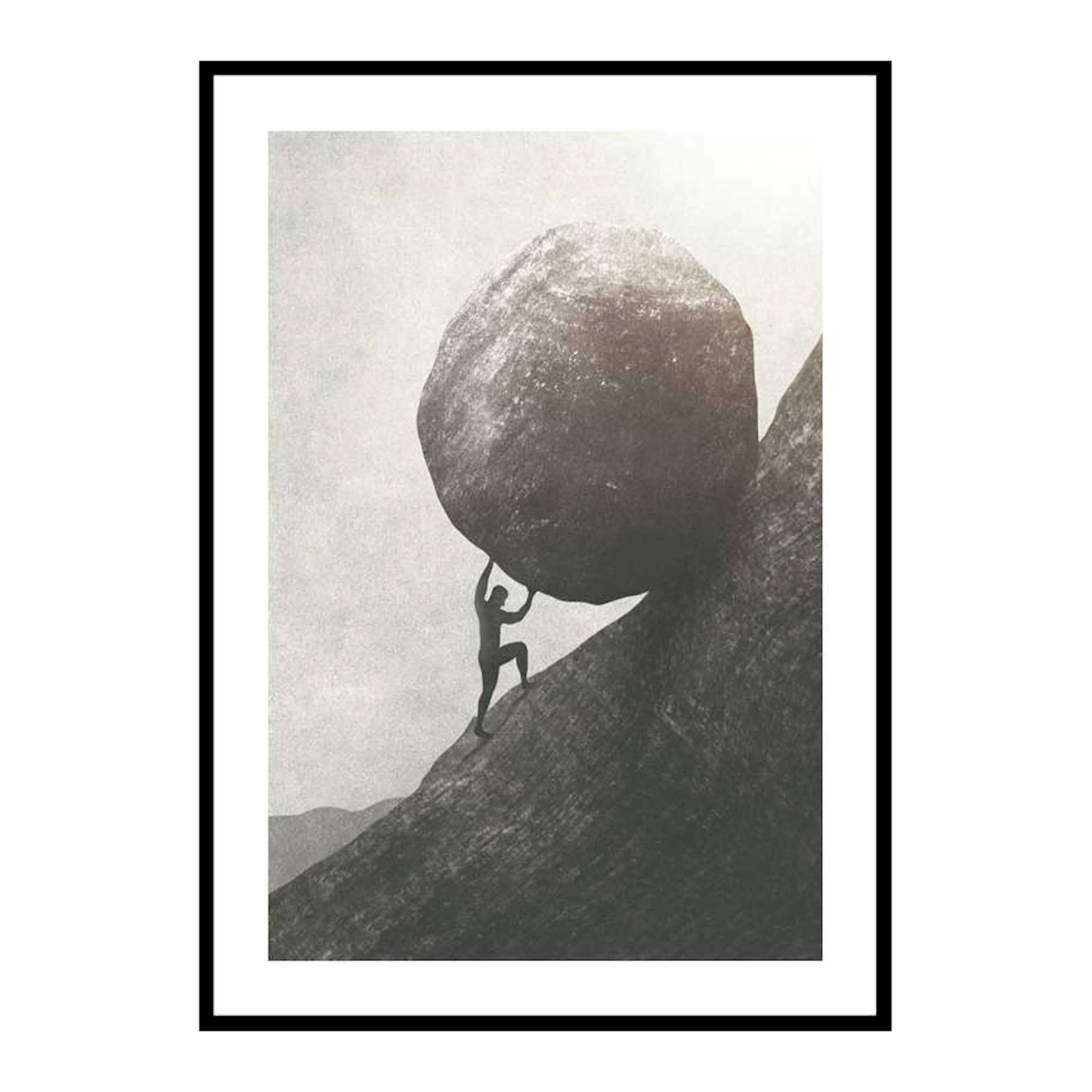 Poster Gallerix Pushing Uphill