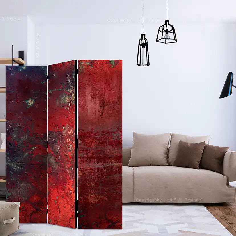 Rumsavdelare Arkiio Red Concrete 135x172 cm