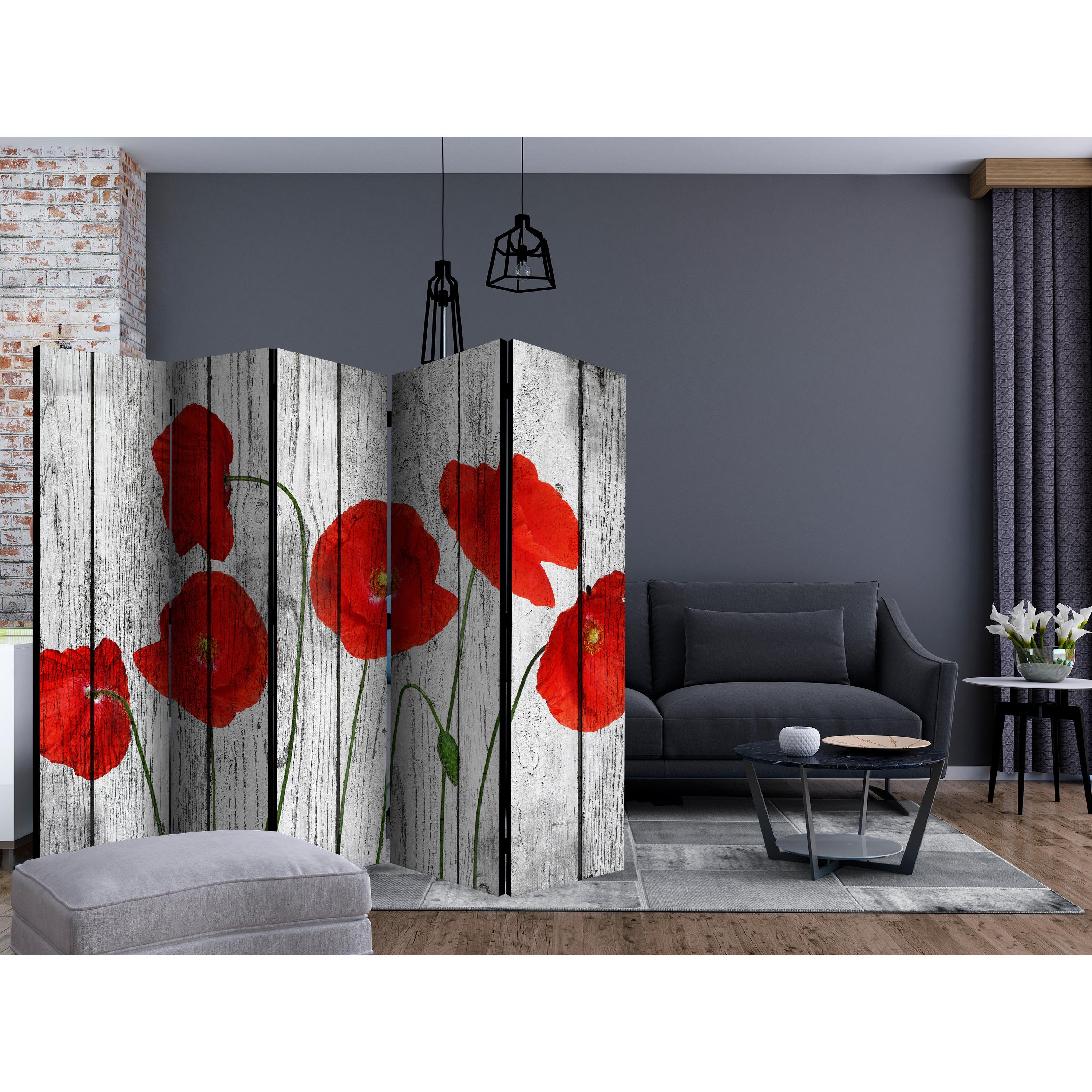 Rumsavdelare Arkiio Tale of Red Poppies II 225x172 cm
