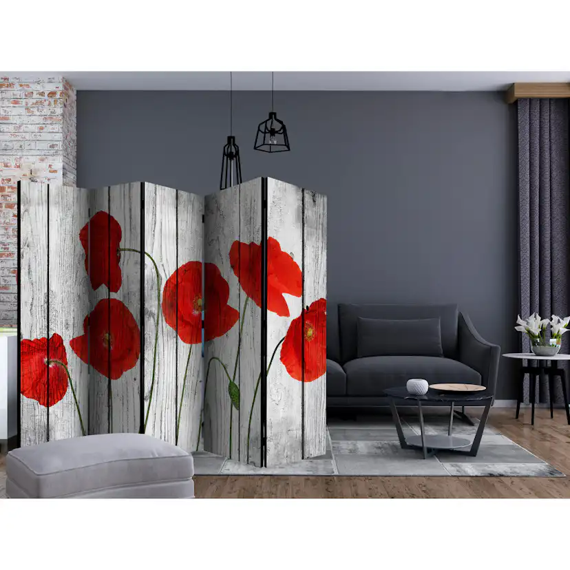 Rumsavdelare Arkiio Tale of Red Poppies II 225x172 cm