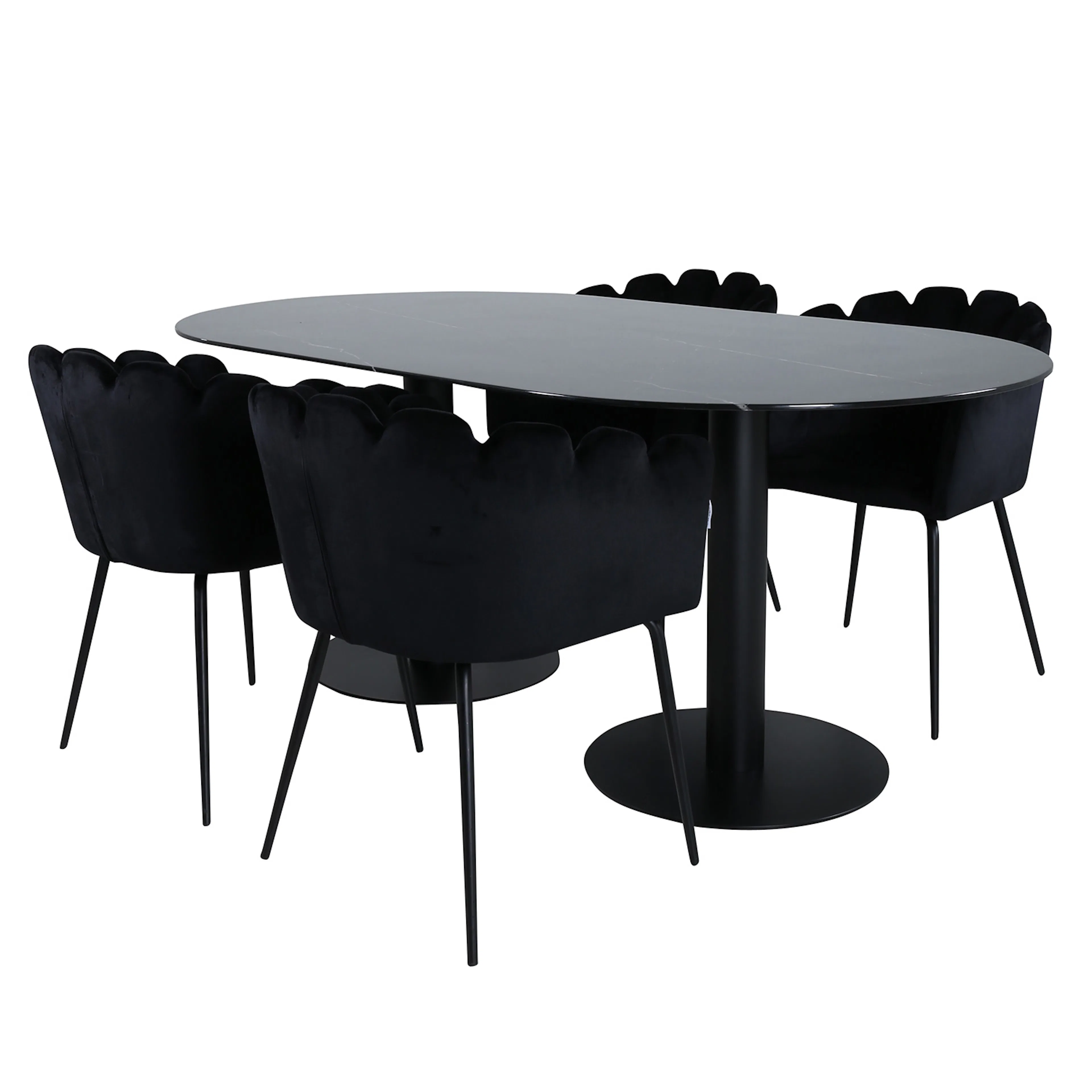 Matgrupp Venture Home Oslo med 4 Limhamn Stolar