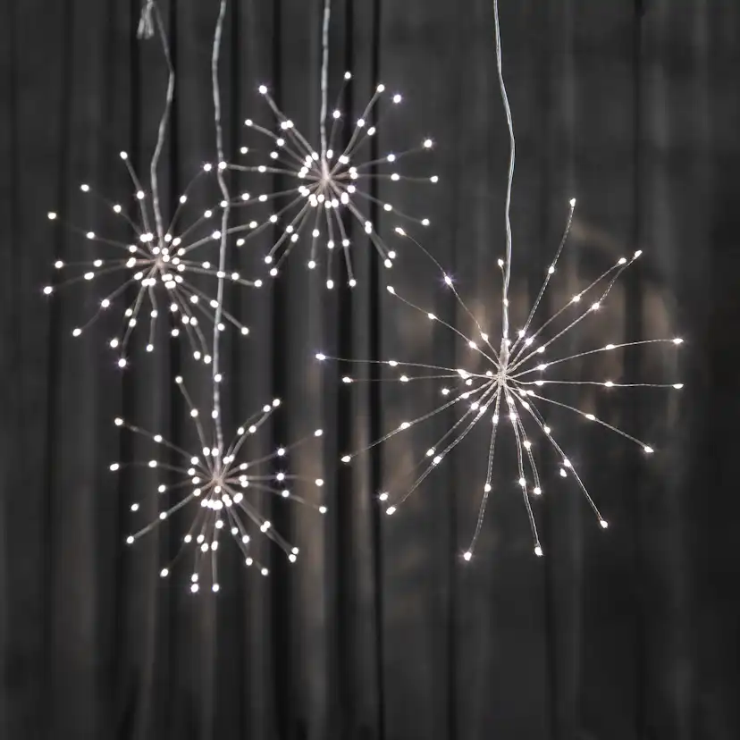 Hängande dekoration Firework Silver