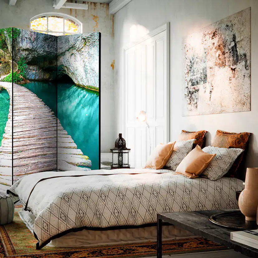 Rumsavdelare Skärmvägg Arkiio Emerald Lake 135x172 cm