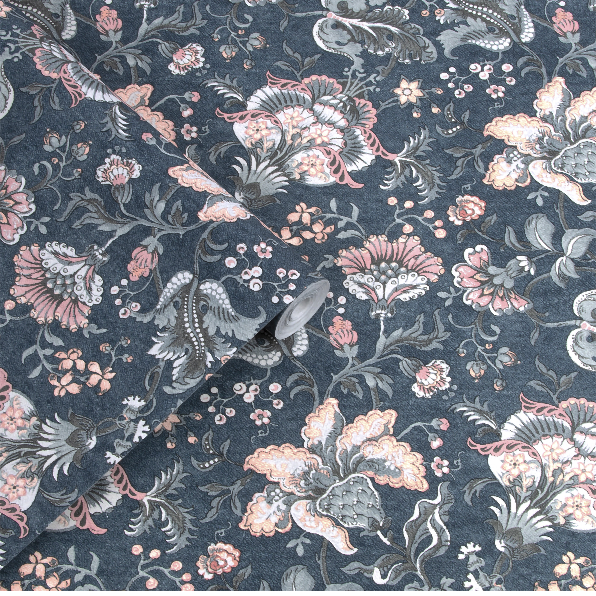 Tapet Laura Ashley Portia Dark Seaspray