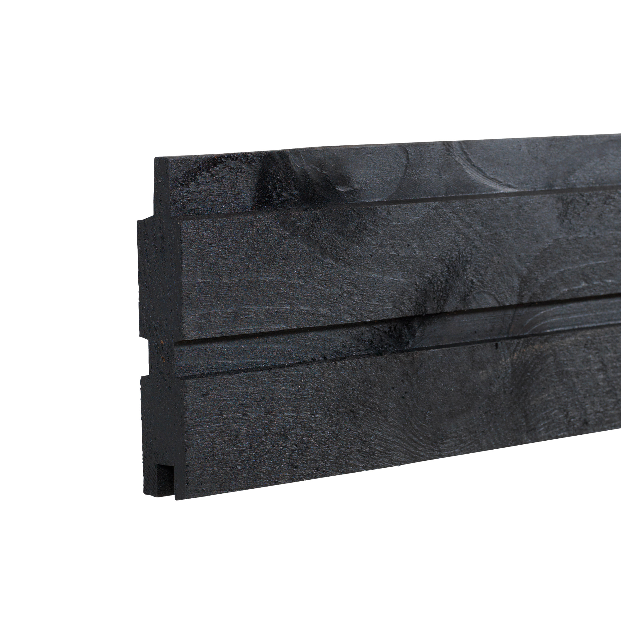 PLUS Plank Profilbräda 25x140 mm x 177 cm Tryckimpregnerad g Svart