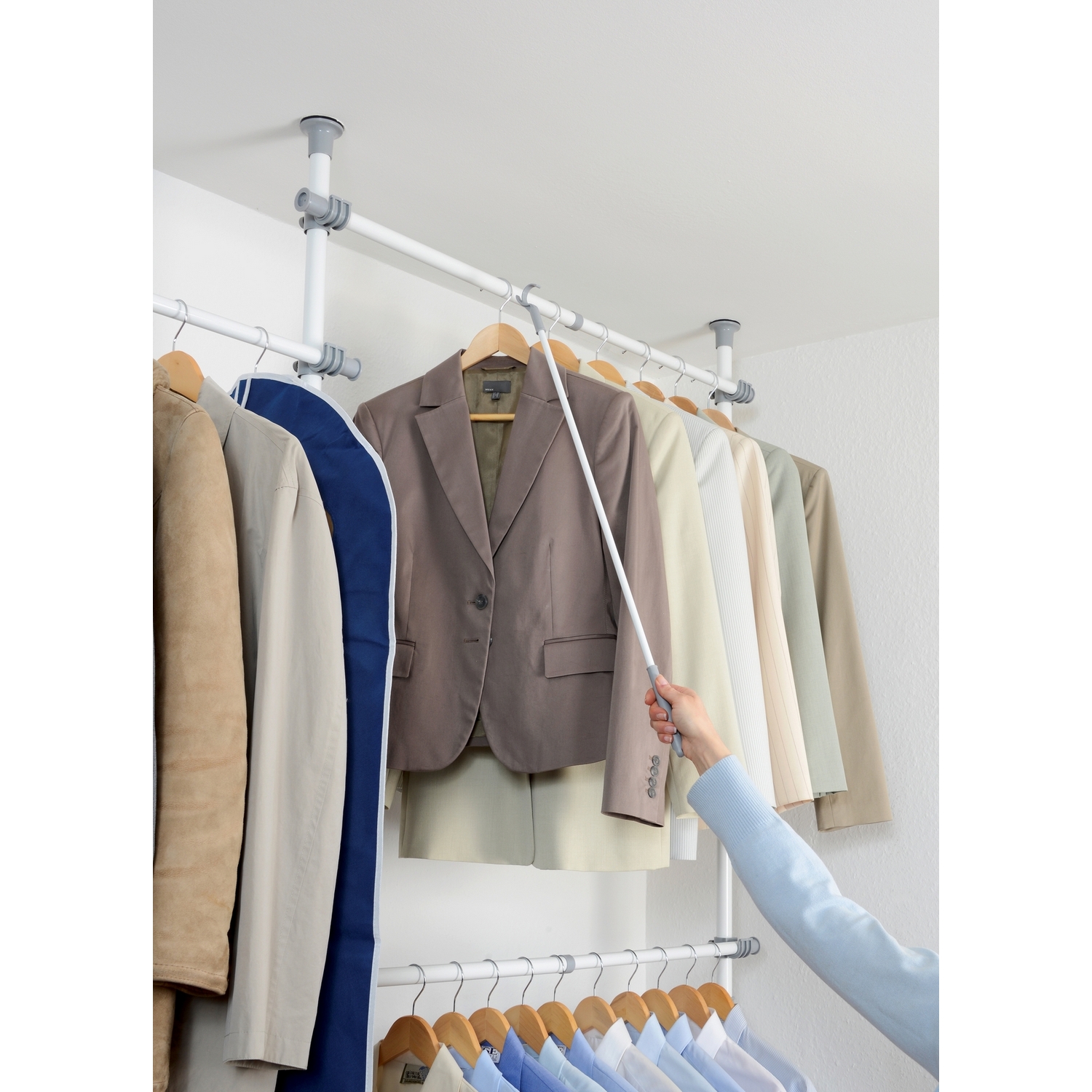 Upphängningshjälp WENKO Hercules Teleskop Stång med Krok