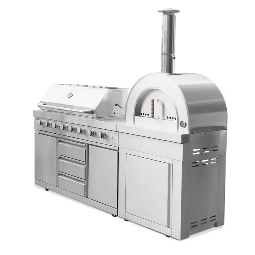 Vedeldad Pizzaugn Myoutdoorkitchen Classic Line Stainless Modul Naples
