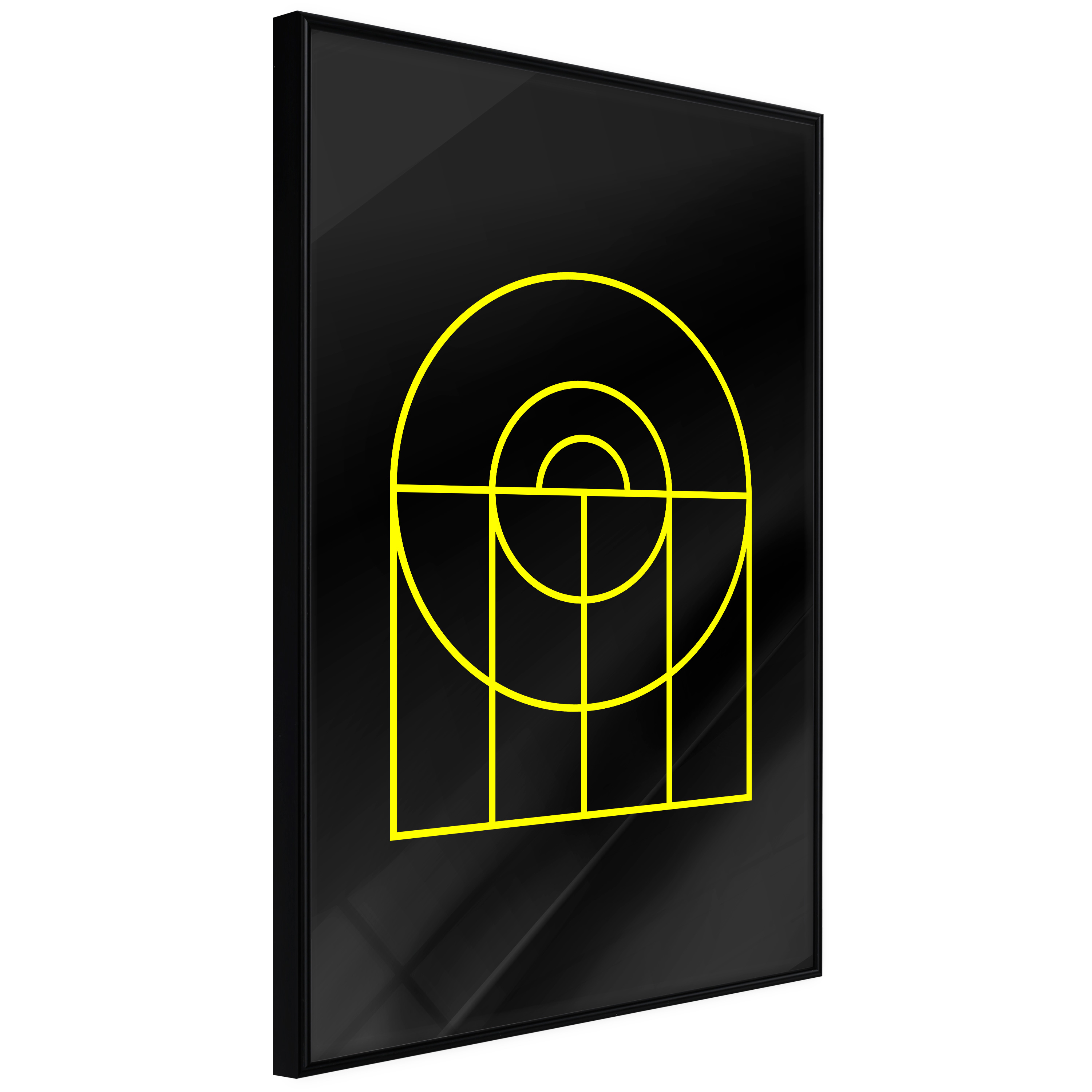 Poster Artgeist Affisch Black Geometry