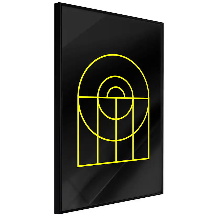 Poster Artgeist Affisch Black Geometry