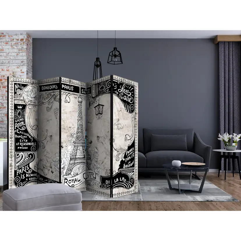 Rumsavdelare Arkiio Bonjour Paris II Eiffeltornet 225x172 cm