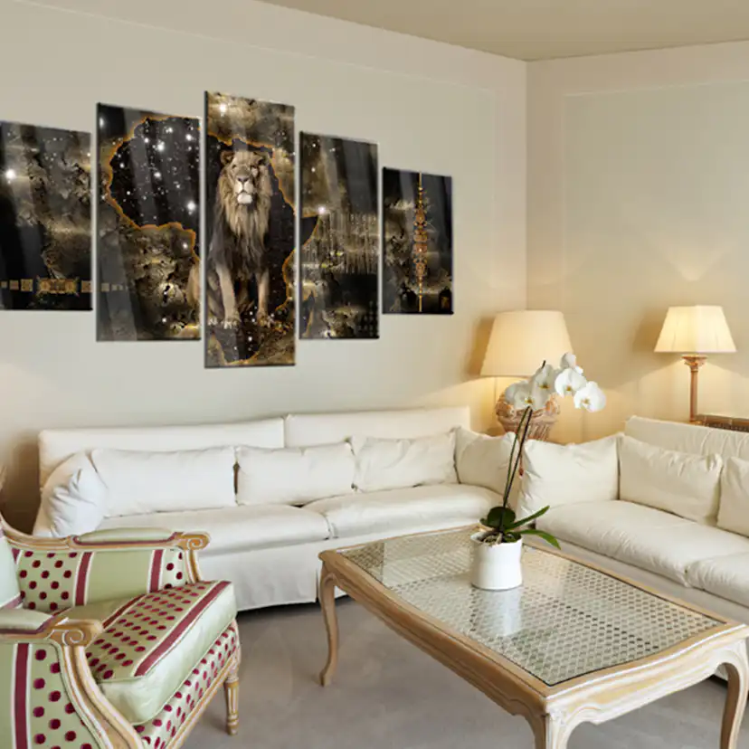 Akrylglastavla Arkiio Golden Lion
